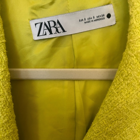 Zara Women's Yellow Blazer Jacket - Picture 3 of 5